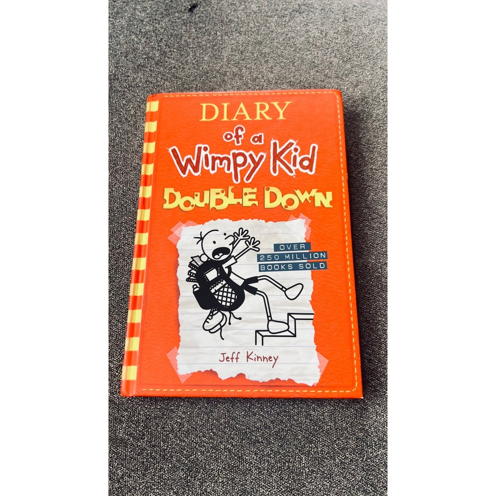 Amulet Books Diary of a Wimpy Kid Kids OS Orange Double Down Hardcover Book